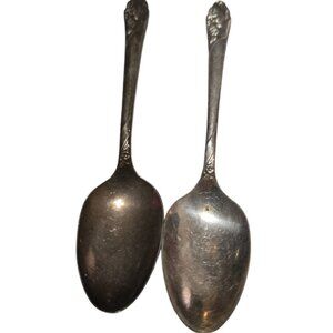 Oneida Community EVENING STAR Silverplated teaspoon set of 2